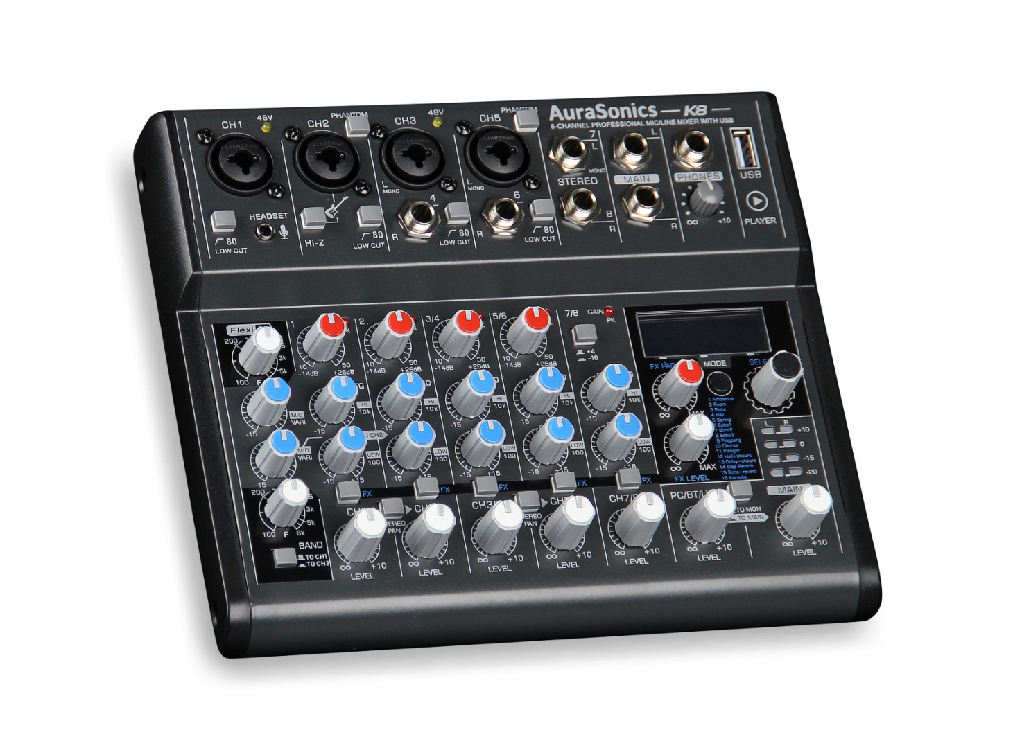 AuraSonics K8 компактный микшерный пульт в Лангепасе
