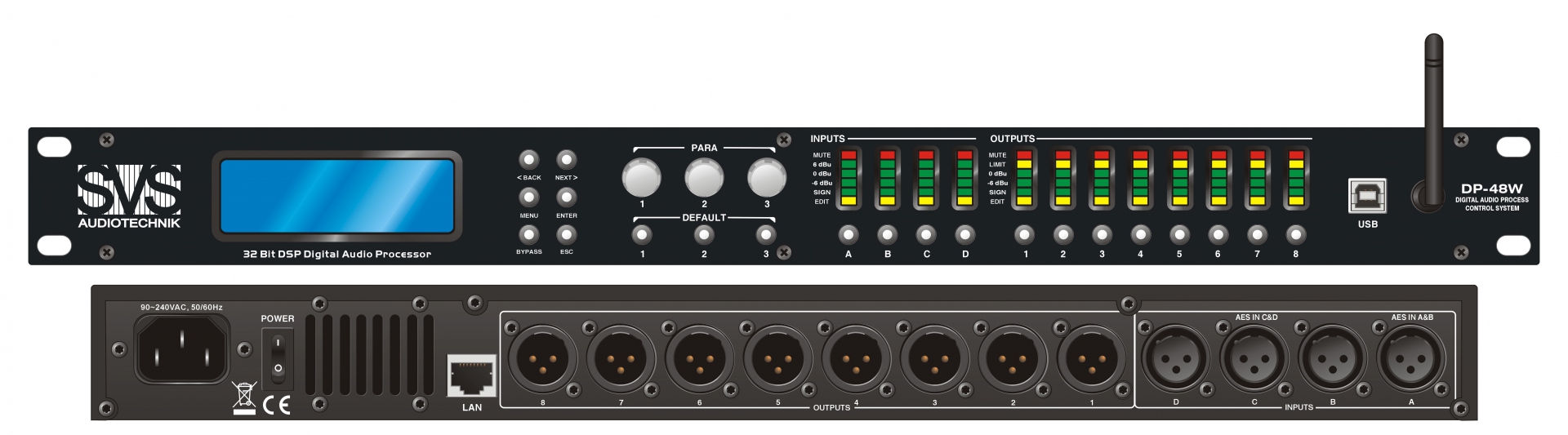 SVS Audiotechnik DP-48W Цифровой процессор: 4 входа 8 выходов в Лангепасе