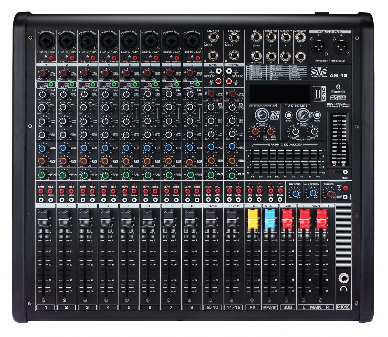 SVS Audiotechnik mixers AM-12 Микшерный пульт аналоговый, 12-канальный в Лангепасе